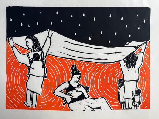 New Course - Postpartum Journalling and Linoprinting