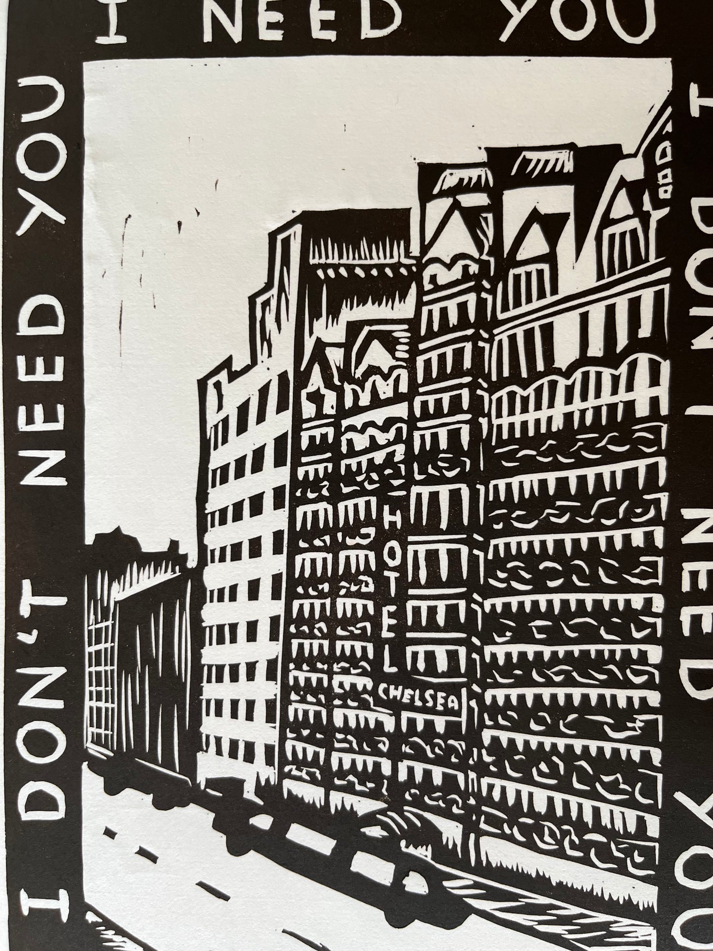 Chelsea Hotel No.2 Lino Print