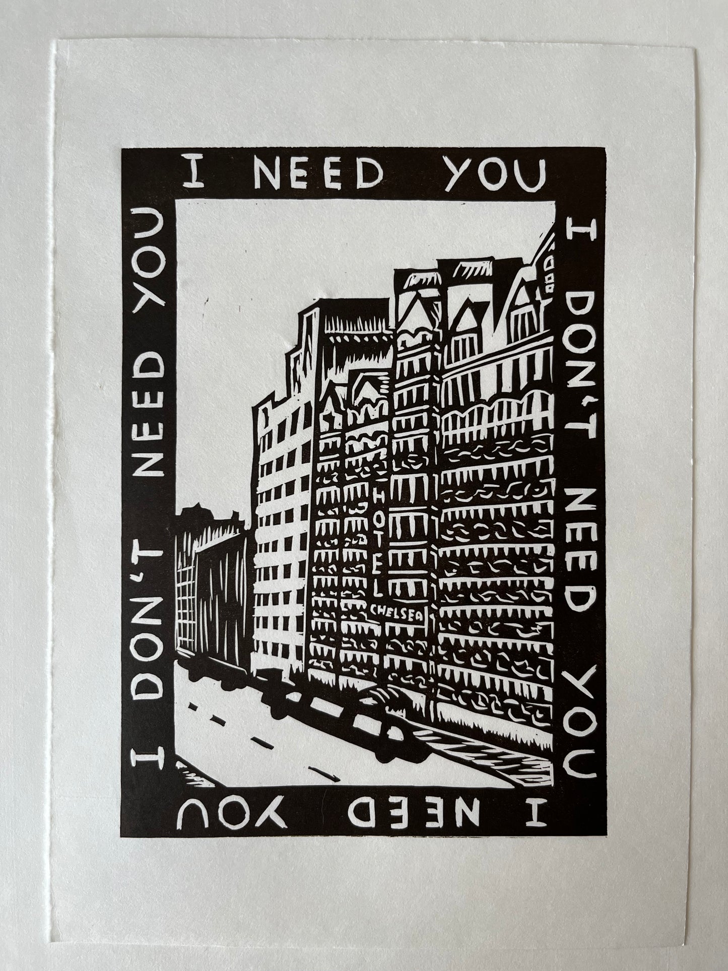 Chelsea Hotel No.2 Lino Print