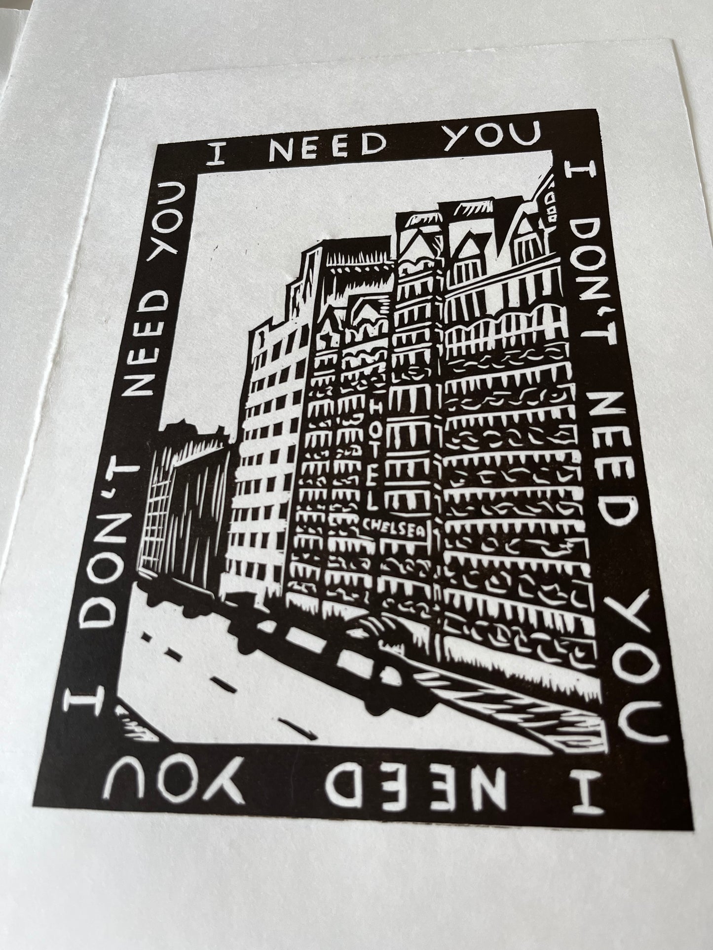 Chelsea Hotel No.2 Lino Print