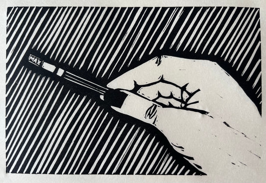 Can You See a Line? Linoprint