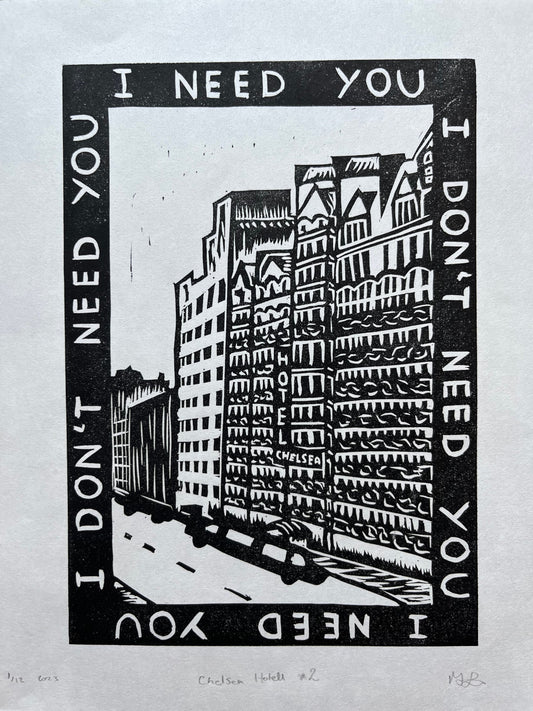 Chelsea Hotel No.2 Lino Print