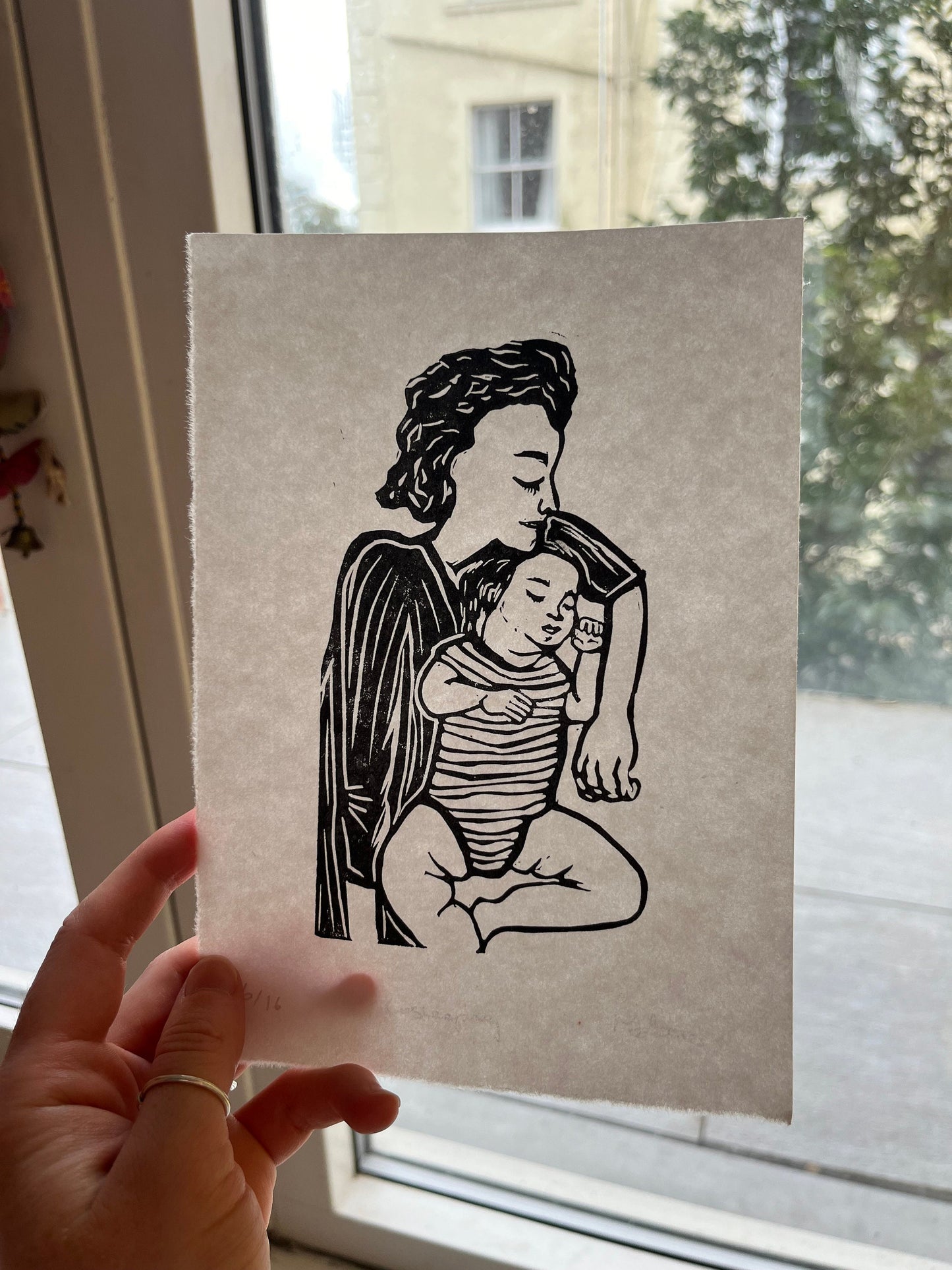 Cosleeping Lino Print