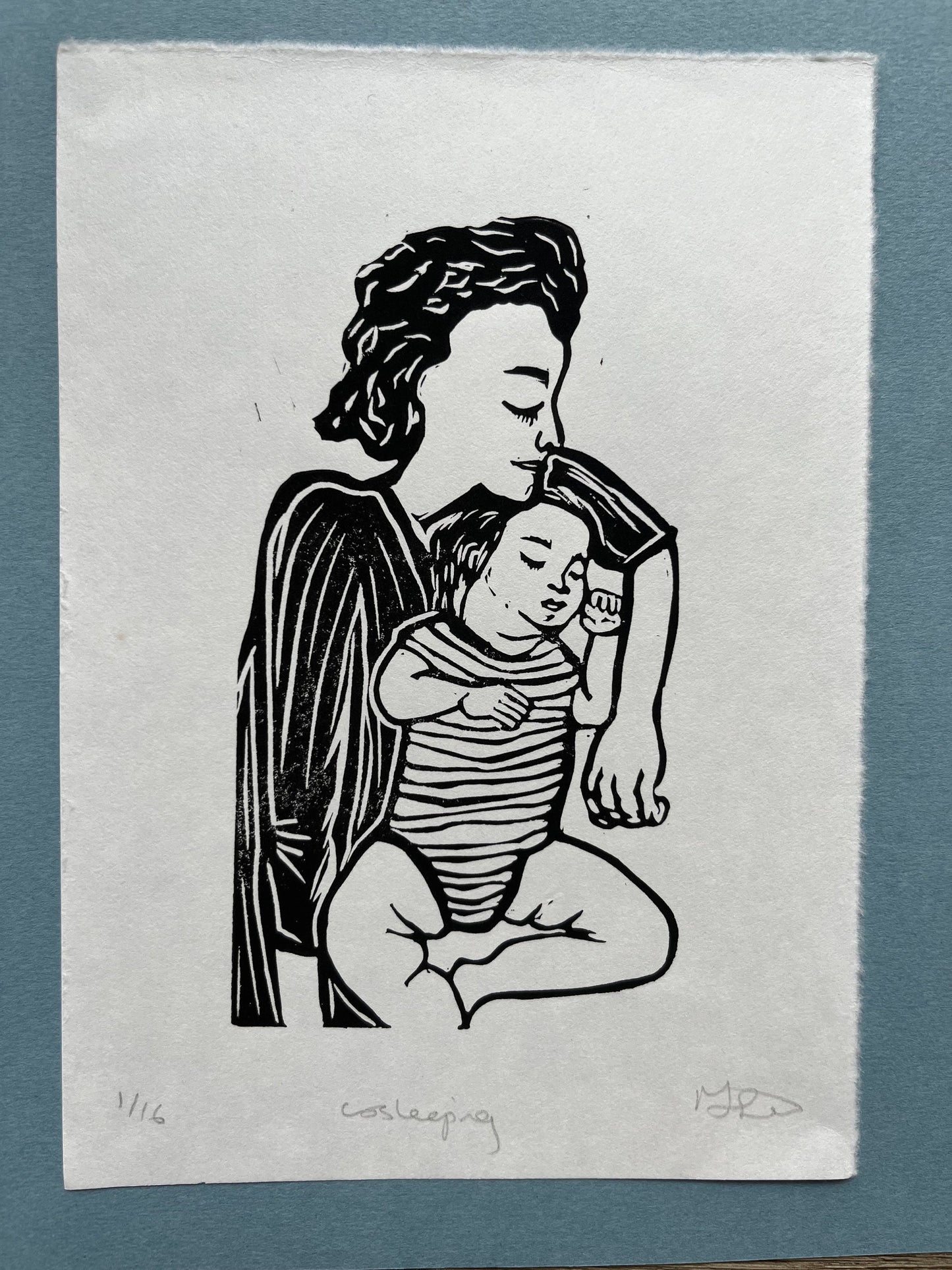 Cosleeping Lino Print