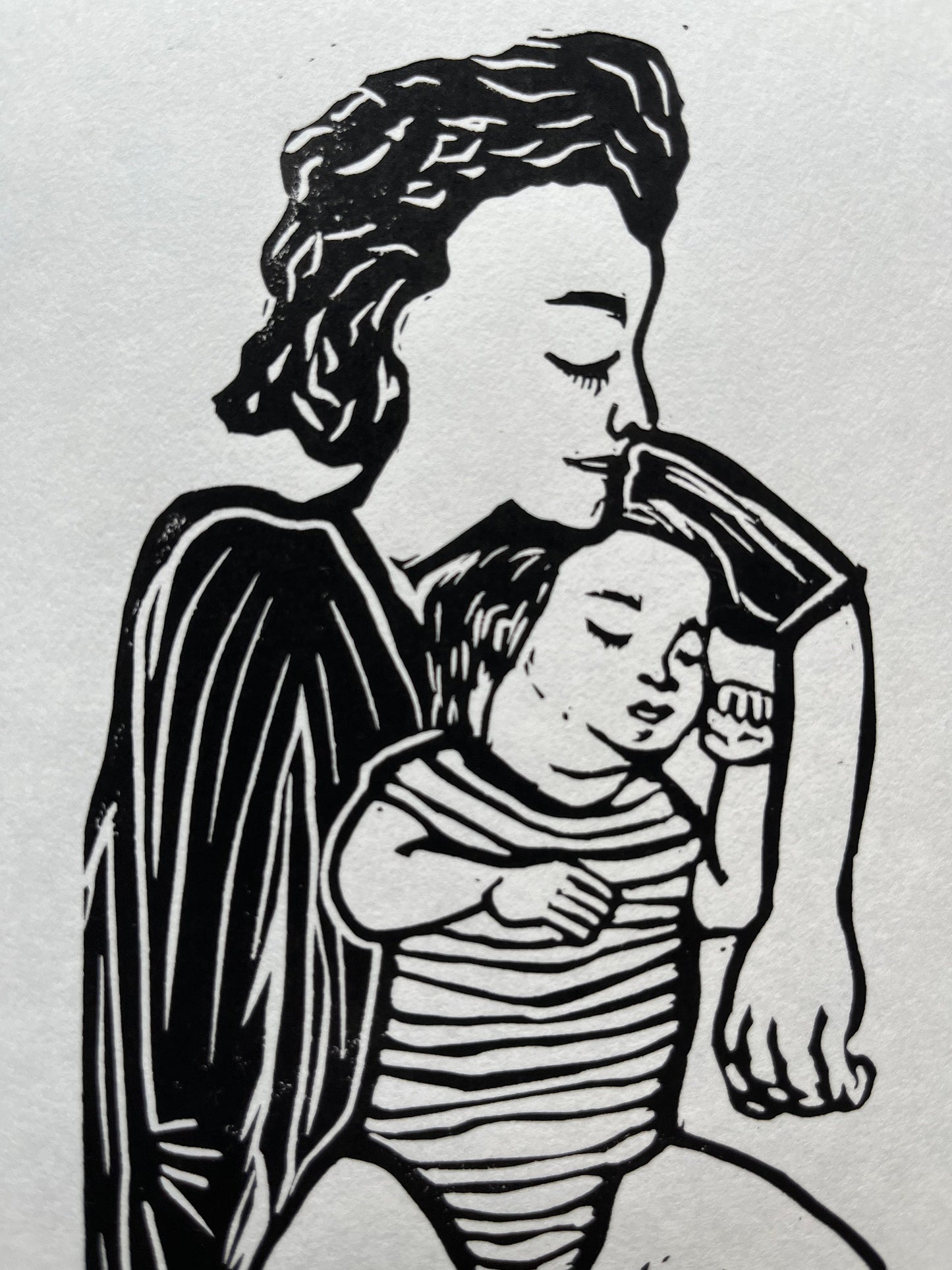 Cosleeping Lino Print