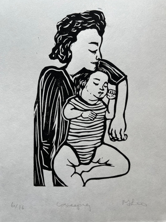 Cosleeping Lino Print