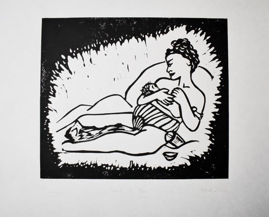 Lost in You Lino print